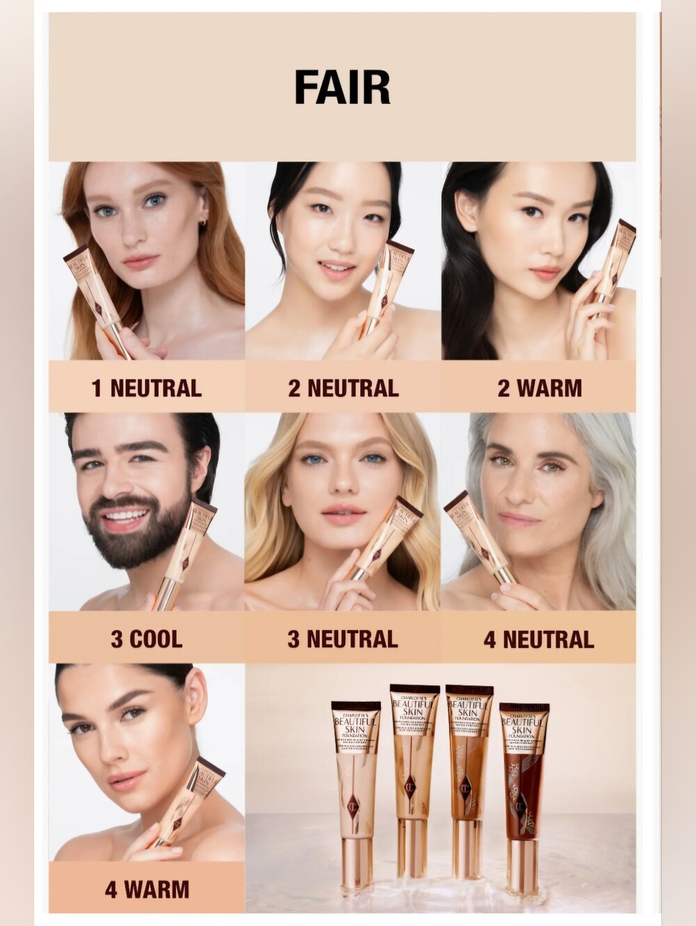 Charlotte Tilbury Beautiful Skin Foundation - 3 Shades To Choose From - Picture 14 of 16